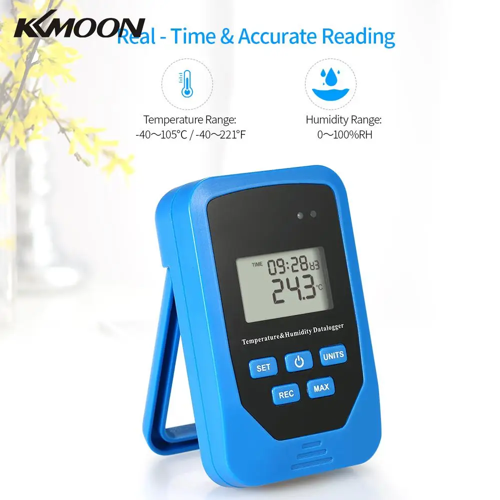 Mini USB Temperature Humidity Data Logger - Records 80,000 Points With Heat Index & Dew Point