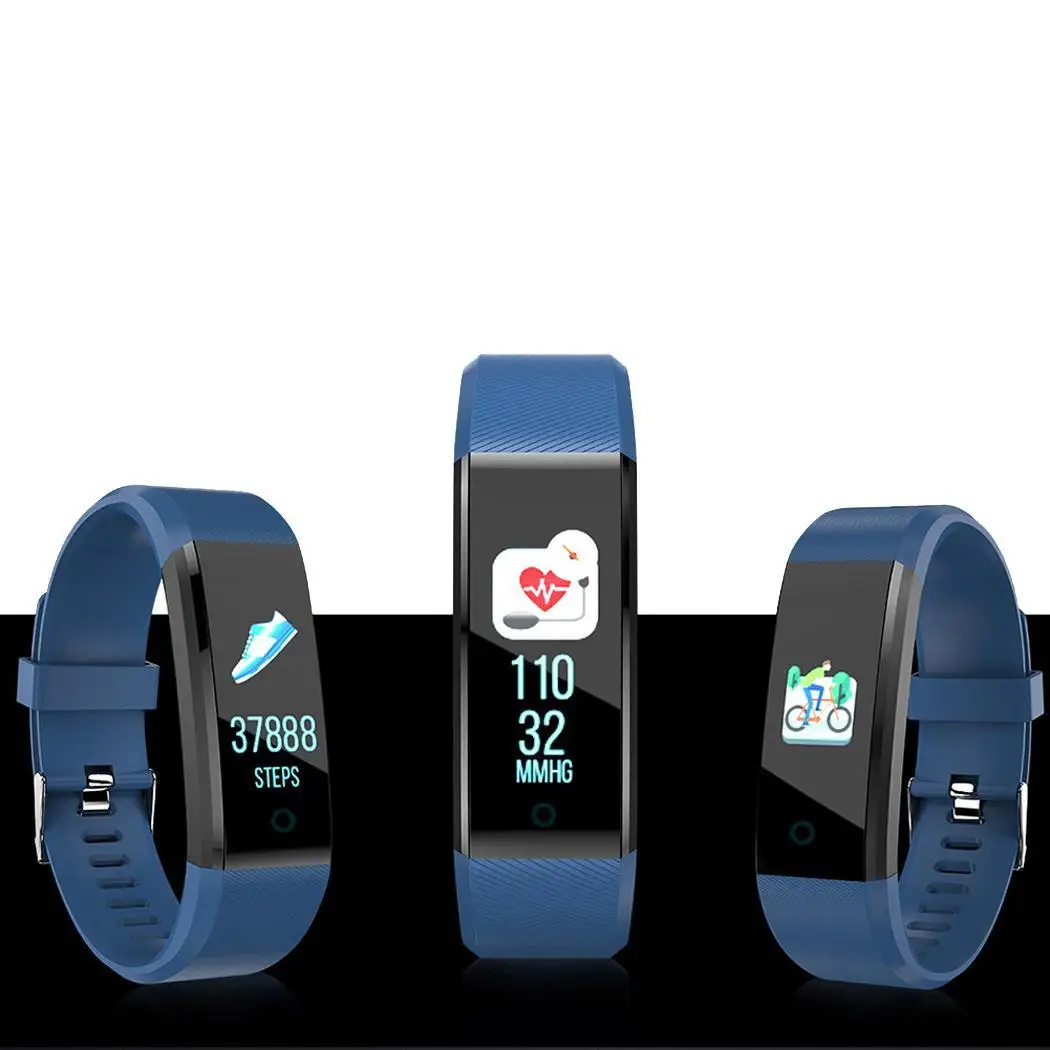 Унисекс водостойкий шагомер пульсометр Smart Band|Смарт-браслеты| |