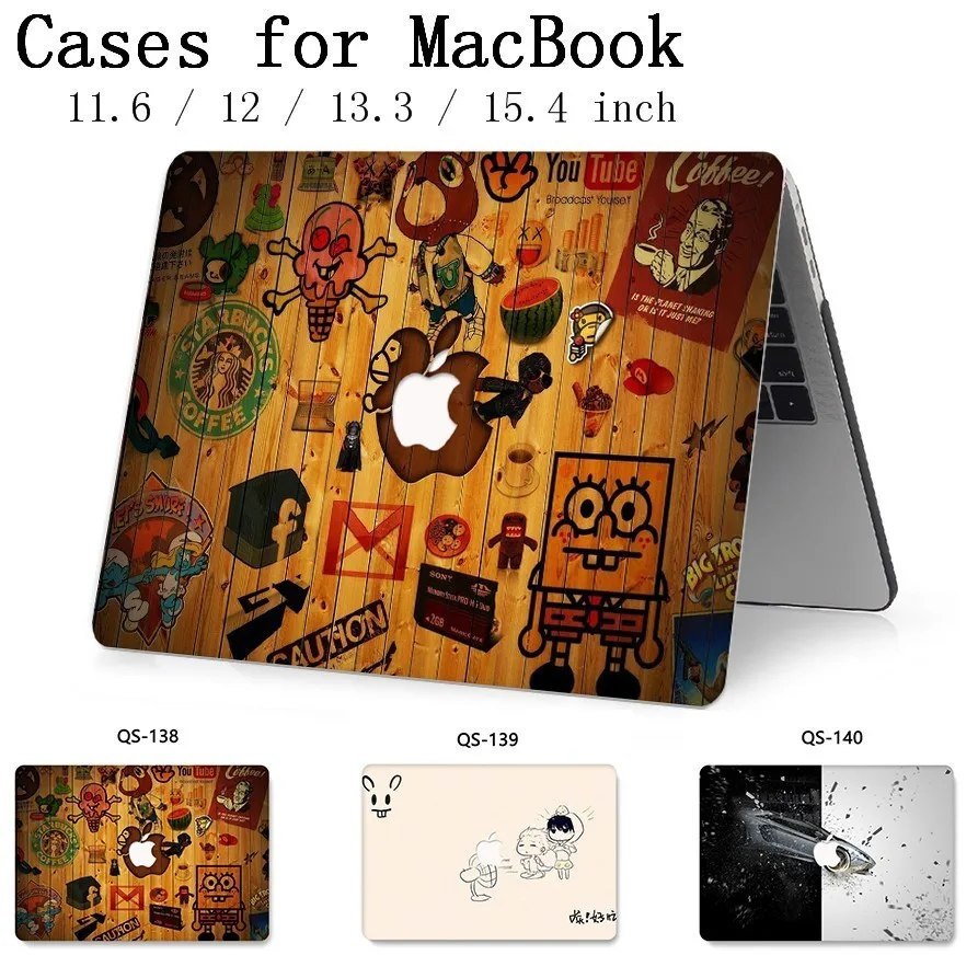 

For MacBook Air Pro Retina 11 12 13.3 15.4 Inch For Notebook MacBook Case For Laptop Sleeve With Screen Protector Keyboard Cove