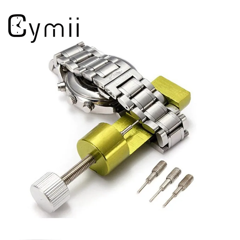 

Watch Repair Tool Watch Bands Removal Watch Strap Adapter Adjuster Steel Bracelet Link Pin Repairing Tools With 3 Spare Needles