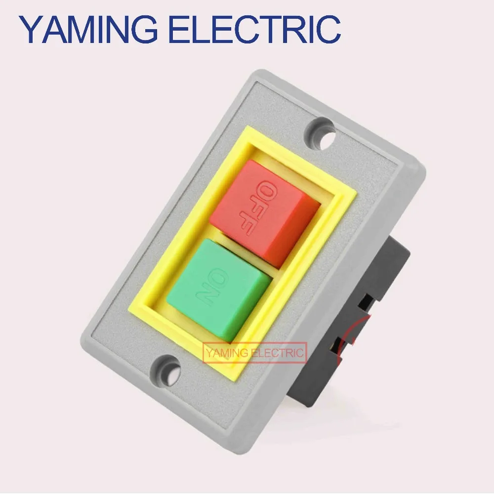 

P248 SQKS2-5 On/Off Self Locking Push Button Switch 3 Phase 3P 380V AC 5A Green/Red 2 position Start-up Bench Drilling Machine