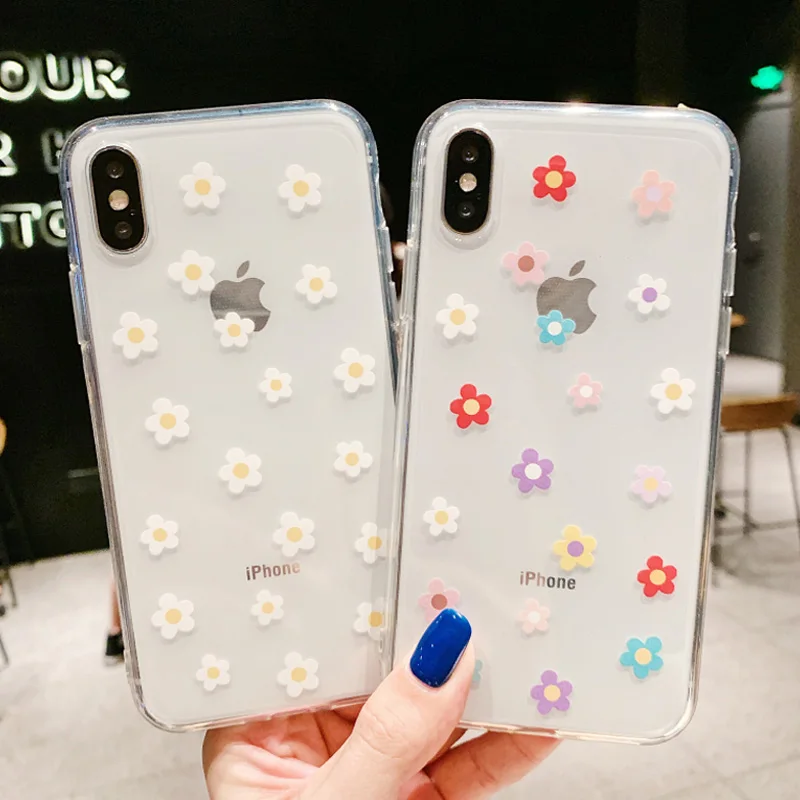 

Moskado Clear Floral Leaves Phone Case For iPhone X XR XS Max 7 8 6 6s Plus 5 5s SE Flowers Soft TPU Transparent Back Cover Capa