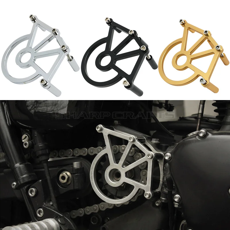 NEWSprocketCoverChainCaseGuardProtectionForTriumphAmericaHinkleyBonnevilleT100SE