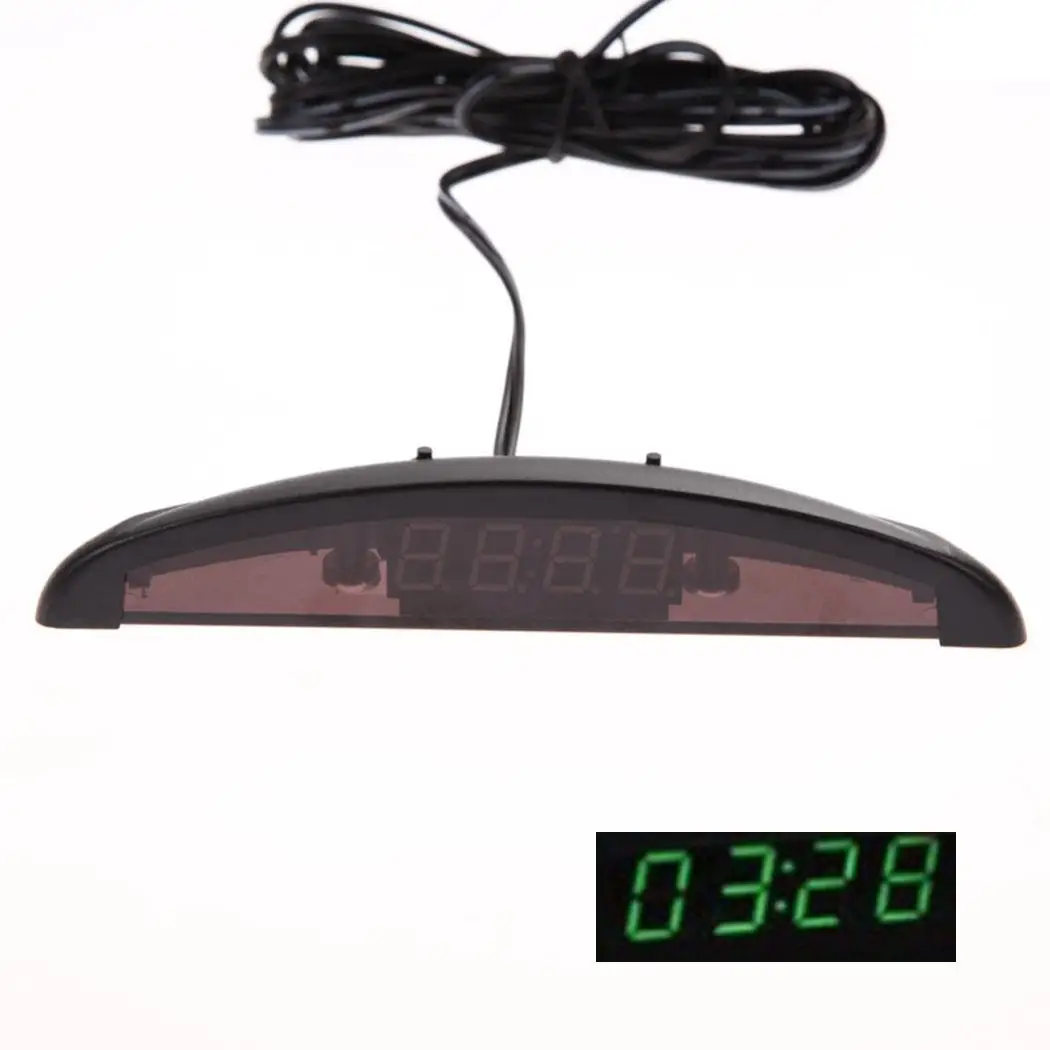 

Durable Practical Luminous General Car LED Digital Adapter Blue, Red, White, Green Auto For Display Clock