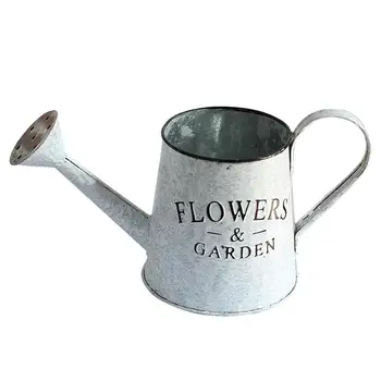 

American Country Style Flowerpot Ornament Balcony Iron Retro Flower Container Dinning Room Cafe Decorations