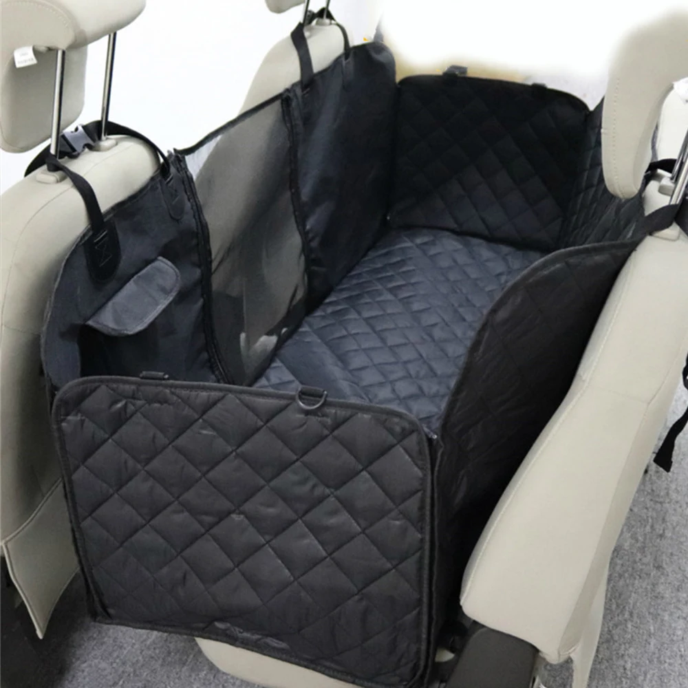 

New Portable Pet Dog Cat Car Rear Back Seat Carrier Cover Waterproof Mat Blanket Hammock Cushion Protector Quilted Non-slip