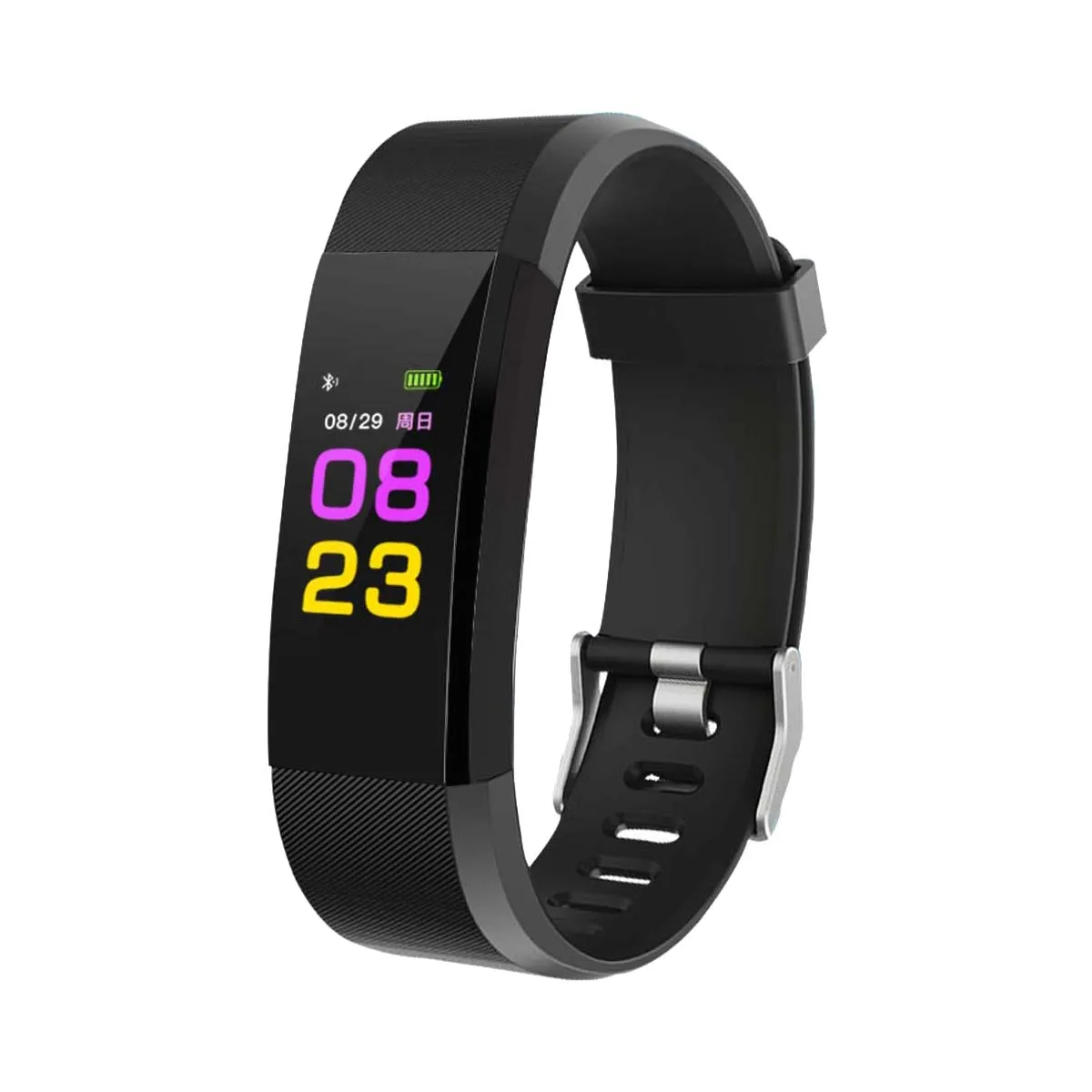

HOT 115PLUS Smart Band Support Heart Rate Blood Pressure Calorie Step Monitoring IP67 Waterproof Fitness Bracelet Random color