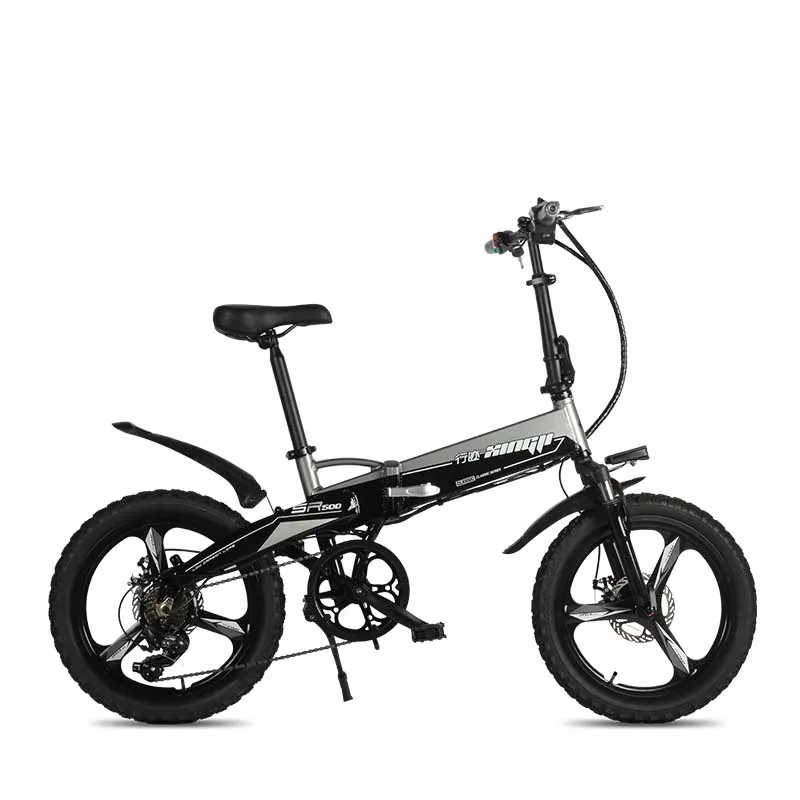 Discount Portable Electric Bike Two Wheels Electric Scooters 20 inch Brushless Motor 250W Folding Electric Bicycle 48V For Adults 2