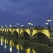 Pierre Bridge Bordeaux France Poster Print (36 x 12) | Дом и сад