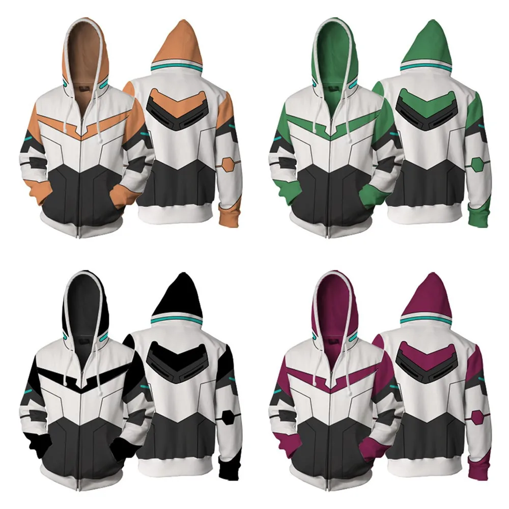 Japan Anime Sweatshirts lance jacket voltron legendary defender cosplay Halloween Carnival Men Women Costume 3d Printing Hooded |