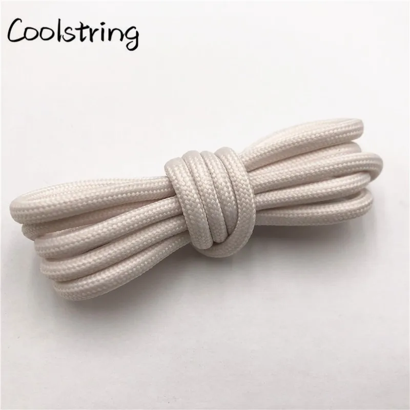 Coolstring Solid Color 0.5cm Polyester Salmon Round Shoelaces Unisex Women Men Sneaker Shoestring Running Colors Cord Rope Laces