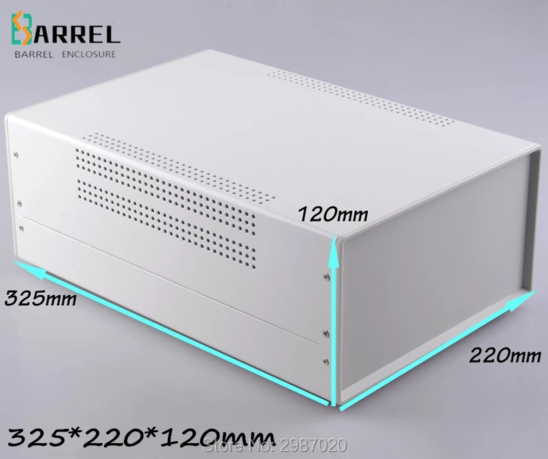 325*220*120 мм Железный корпус для проекта diy чехол для прибора PCB дизайн проволочная Соединительная коробка металлическая электрическая распределительная розетка коробка