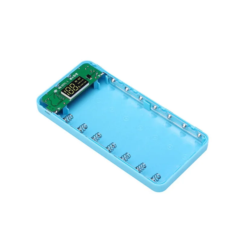 New DIY Box 5V 2.1A 3 USB 7X18650 Power Bank Case Kit