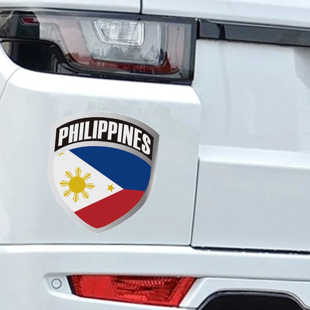 Nationalflagge Sticker Philippinische Flagge Aufkleber Set - 4x Vinyl Sticker Für Auto & Mehr Auto Aufkleber Flagge