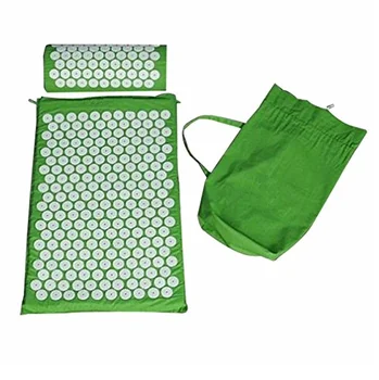 

Massager (appro.67*42cm)Massage cushion Acupressure Mat Relieve Stress Pain Acupuncture Spike Yoga Mat with Pillow Drop shipping