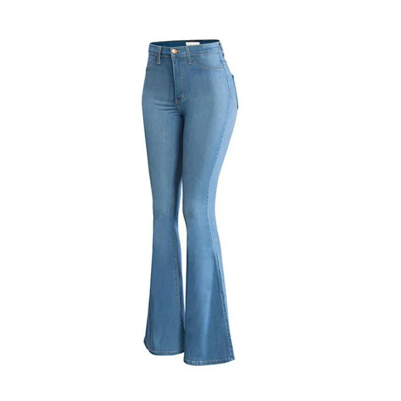 

Europe Elegant Jeans Boot Cut Flare Trousers 2019 Spring New Style Boot-Cut Jeans Female Stretch Small Speaker Pants 122502