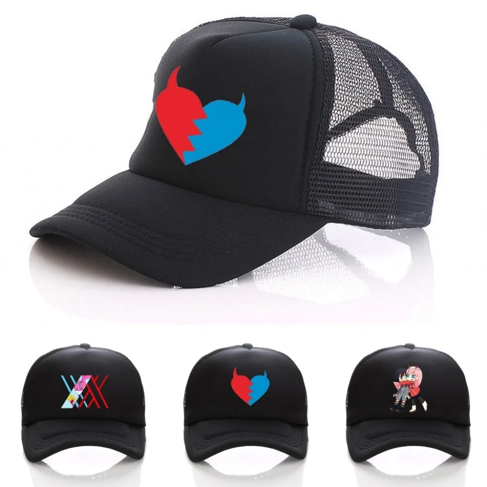 Мультфильм Аниме DARLING в FRANXX шляпа Бейсбол Кепки Косплэй Casquette модные