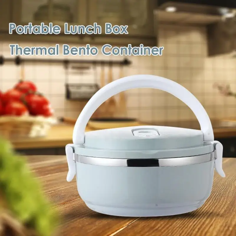 

Portable Stainless Steel Lunch Box Kids School Office Thermal Bento Dinnerware Food Storage Container Lunch Boxes