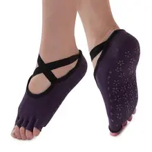 Женская Профессиональная анти полосатая повязка, спортивные носки для йоги, женские вентиляционные Пилатес, детские колготки, черные танцевальные носки, Тапочки