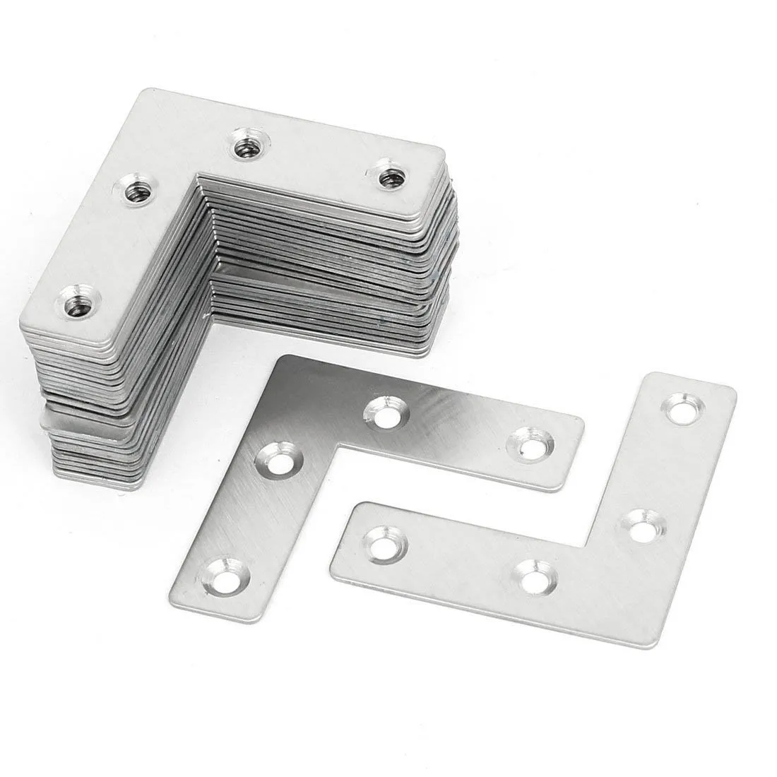 

CNIM Hot 50mmx50mmx1mm L Shaped Flat Fixing Mending Repair Plates Brackets L-shaped Flat Fixing Plate 30pcs