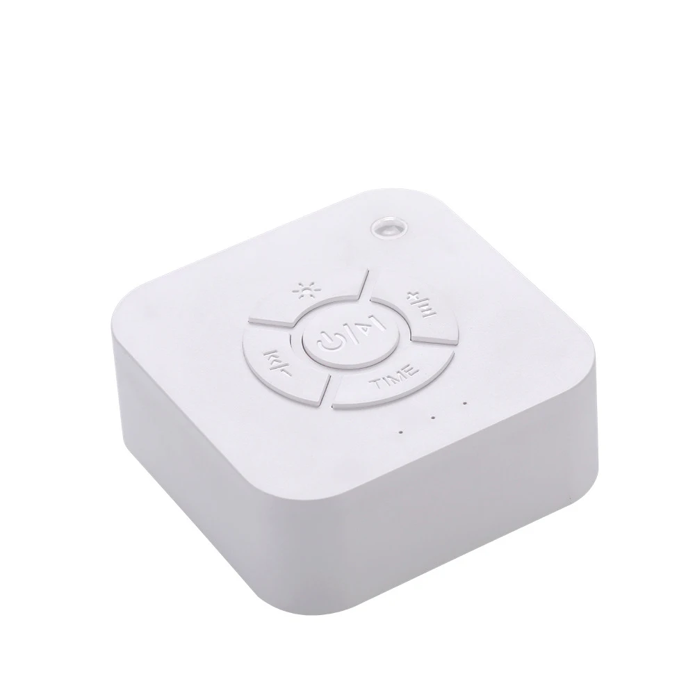 

Mini White Noise Sound Machine Sleep Soother With 9 Soothing Sounds Breathing Light Timer USB Charging For Baby Home
