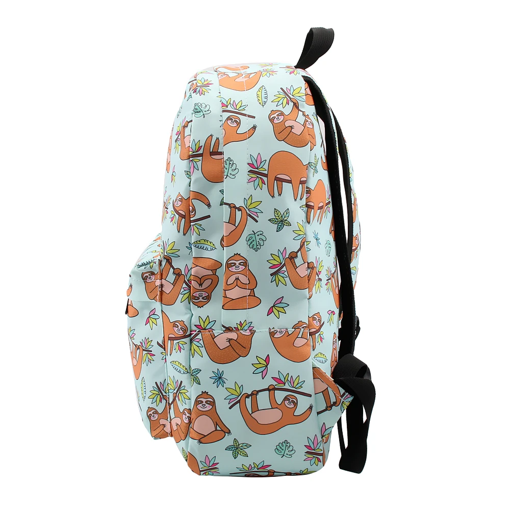 Deanfun على ظهره للفتيات البني الكسل قوس قزح ورقة المياه مقاومة طباعة الظهر في سن المراهقة حقيبة مدرسية السفر 80040 Deanfun على ظهره للفتيات البني الكسل قوس قزح ورقة المياه مقاومة طباعة الظهر في سن المراهقة حقيبة مدرسية السفر 80040