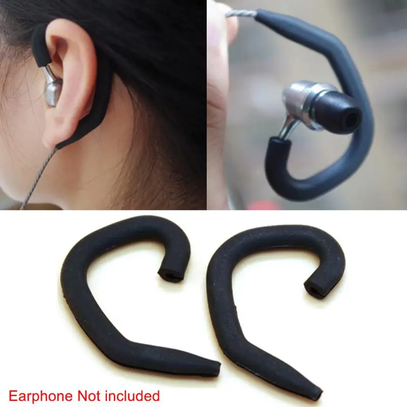 1 Pair Ear Hook Eco-friendly Earphone Holder Waterproof Soft Sports Loop Hanger Earhook Silicone Earphone Accessories  #7 ► Photo 2/6