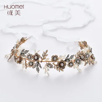

Beautiful Marry Pearl Hair Band Wedding Dress Accessories 2019 Cross-border Europe And America Manual Ornaments Bride Headwear