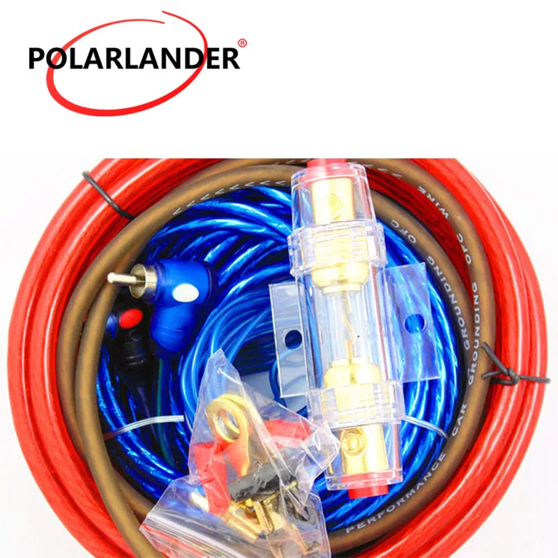 

Installation Kit 1500W 60 AMP Fuse Holder Wiring Amplifier 8GA Power Cable Car Audio Wire Subwoofer Speaker
