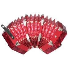 ABGZ-concertina аккордеон 20-Button 40-Reed Anglo style с сумкой для переноски и регулируемым ремешком на руку