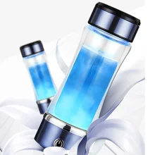 420 ml Перезаряжаемые USB водорода богатые стакана воды ОВП водорода щелочных h2 воды чайник ионизатор генератор портативный Стекло бутылки