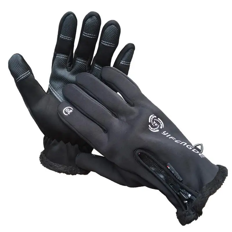 Спортивные Перчатки для фитнеса зимние теплые флисовые непромокаемые лыжные перчатки с сенсорным экраном для катания на лыжах на открытом