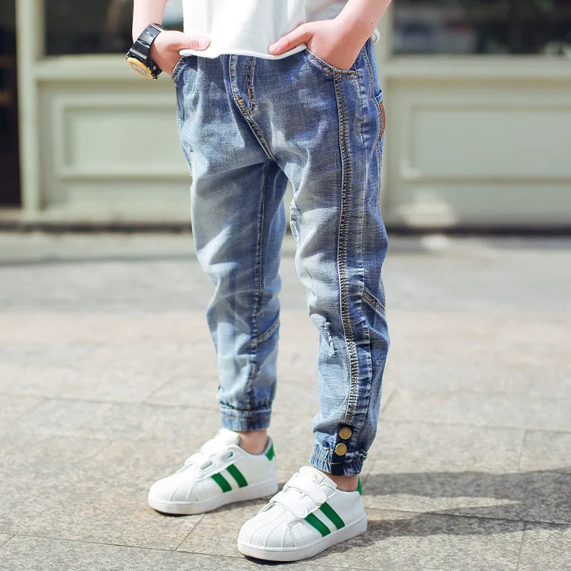 

Boys' clothes 2019 spring autumn new children's trousers casual jeans 3-12 years children's clothing
