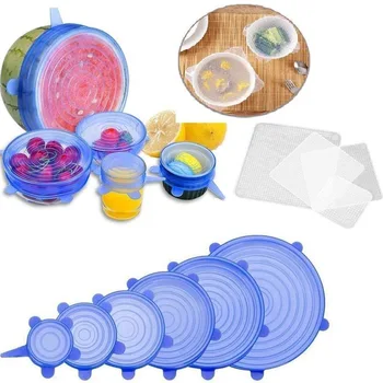 

Hot Sale Silicone Stretch Lids And Bowl Covers,The Perfect Combination,Reusable, Durable And Expandable To Fit Various Sizes A