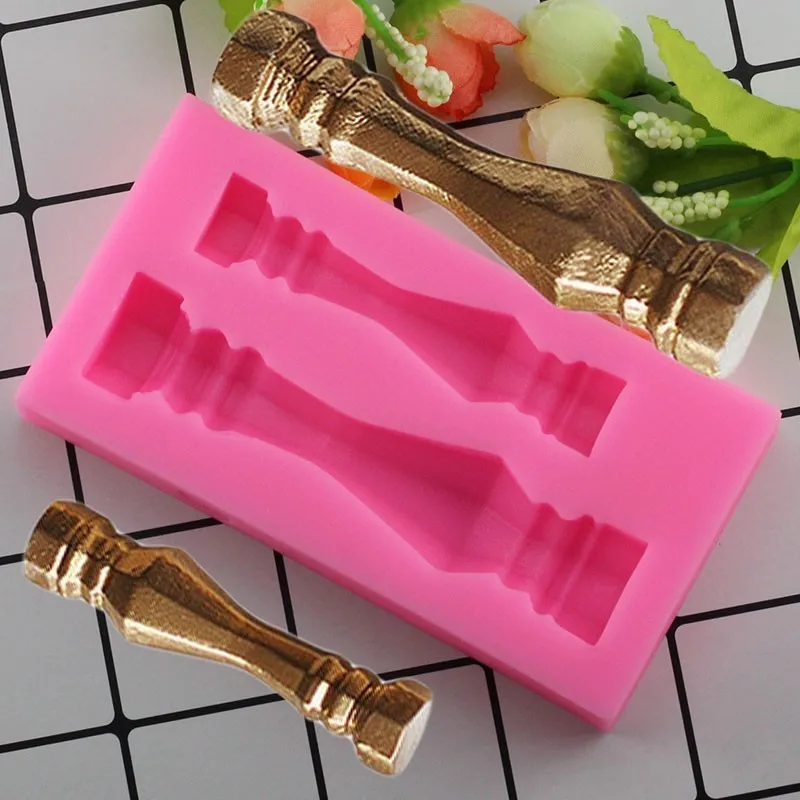 

Big Pillar 3D Candy Polymer Clay Fondant Cupcake Molds Chocolate Silicone Mold Reverse Forming Kitchen Baking Decoration Tool