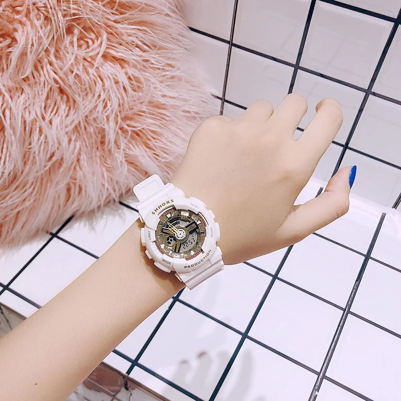 

Women Sports Watches LED Electronic Digital Colorful Candy Wrist Watches For Girls Gift Fashion Korea Stylish Sports Wristwatch