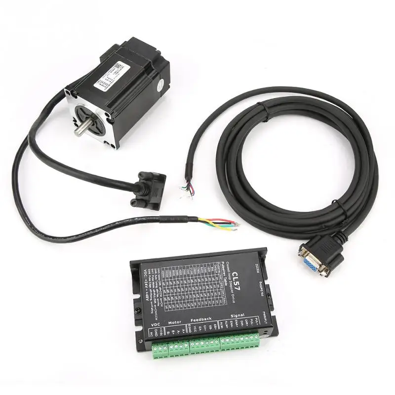 

57CME23 NEMA23 2 Phase Stepper Motor & CL57 Motor Driver Set 5-24VDC stepping motor Kit Hot Sale
