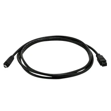 Hot AMS-IEEE 1394 Firewire 800 para Firewire 400 Cabo Preto, 9 Pin/4Pin Macho/Macho 10 FT