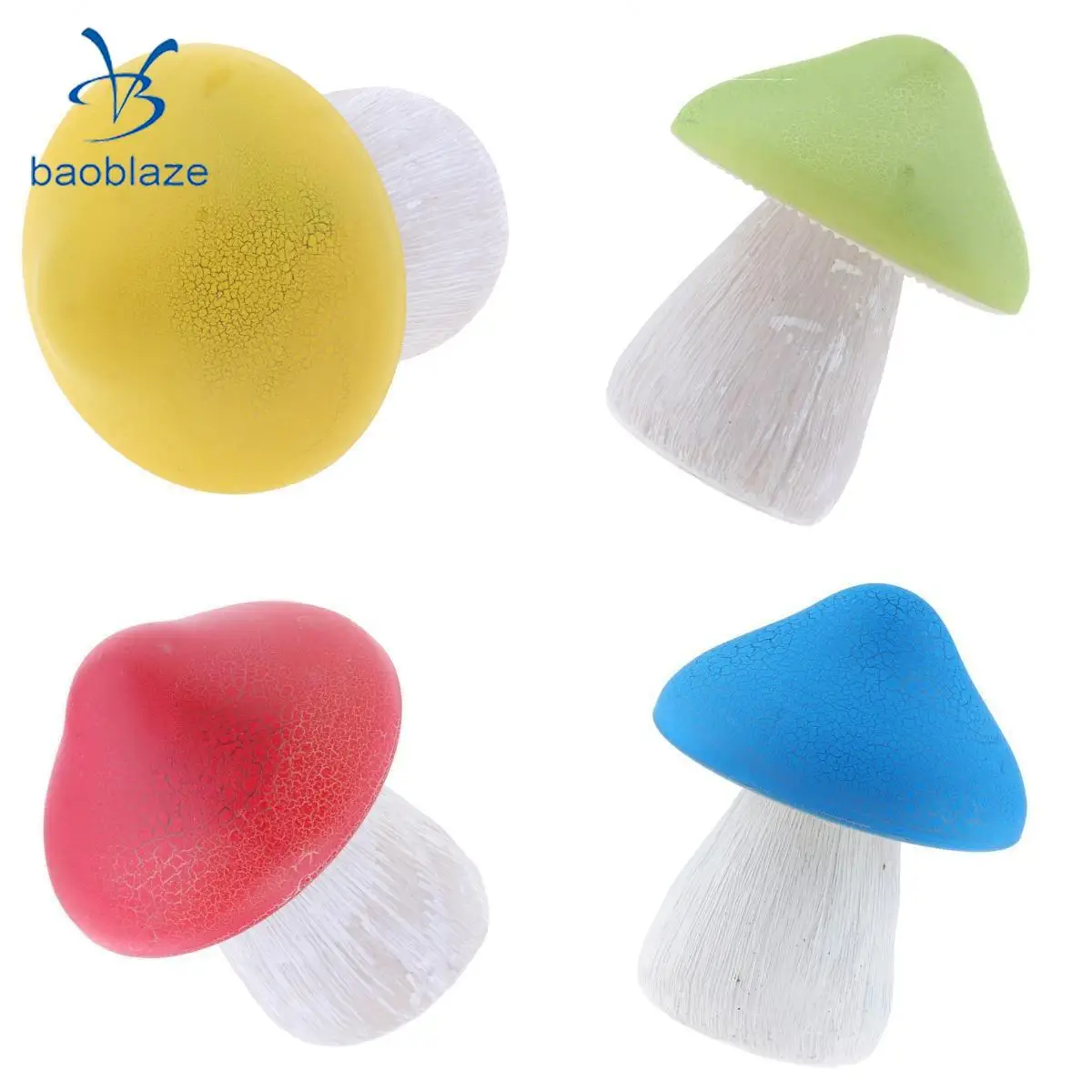 

4Pcs Solar Powered Mushroom LED Light Pathway Lamp Outdoor Garden Lights