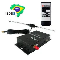 Koqit автомобильный монитор ISDB-T тюнер наземного цифрового ТВ коробка ISDBT приемник моментальный антенны 4 видео выход для Южной Америки