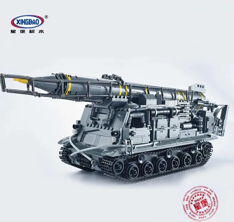 

Xingbao Military Rocket Car Building Blocks Plastic Brick Model Assembly Kit Educational Toys For Children Militar Hobby Gift