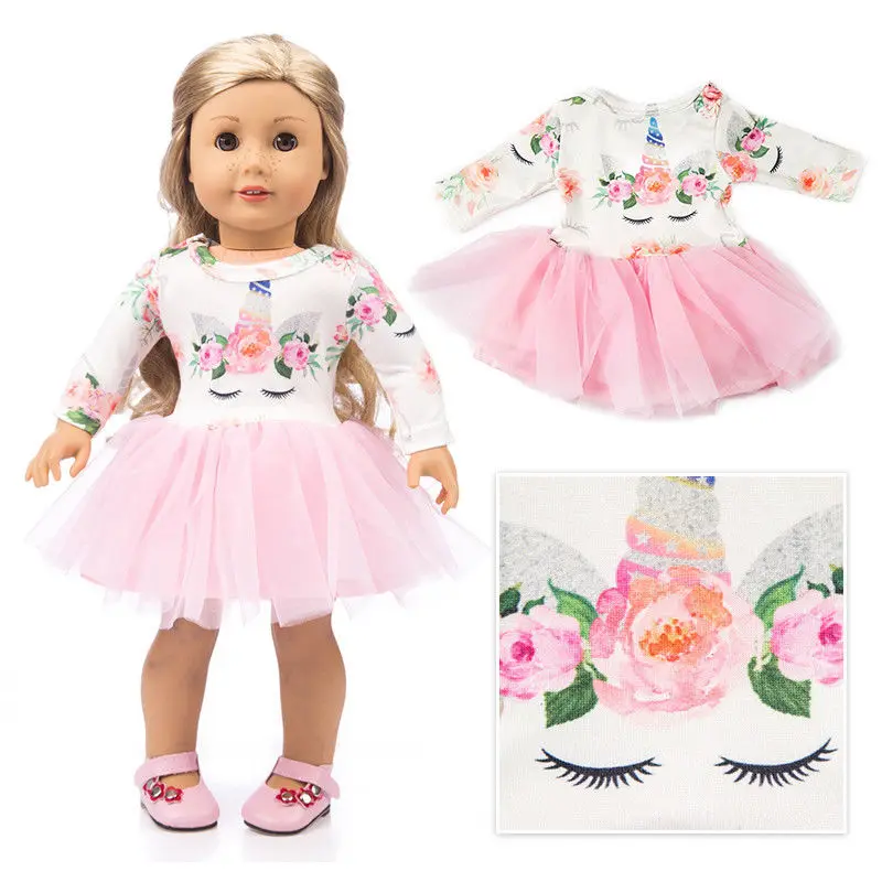 

Fashion Doll Clothes Dress Outfits For 18 inch Girl Accs Child Girl Princess Dolls Accessories