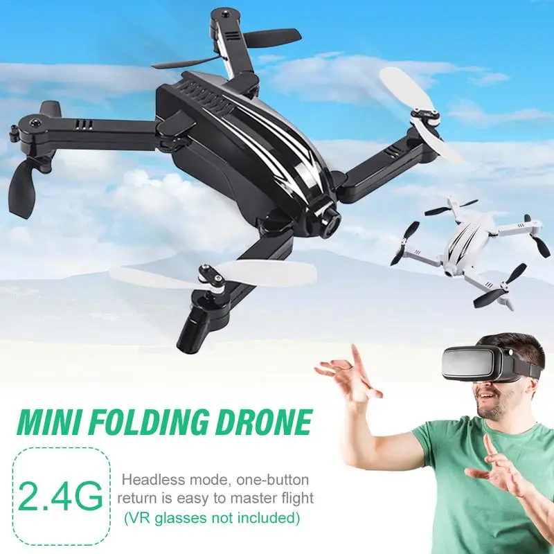 

Mini Folding Drone WIFI 720P Wide Angle Camera Foldable RC Quadcopter Height Hold Selfie Drone Toys For Children