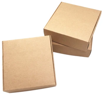 

Botique-100Pcs Kraft Paper Box Nice Kraft Box Packaging Box Small Size