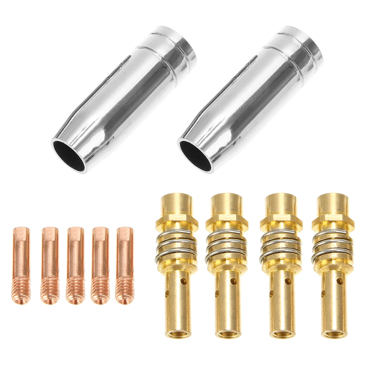 11pcs 0.8mm 0.030 Nozzles Contact Tips Holders Durable Welding Accessories MIG Welder Consumable for 15AK Welding Torch