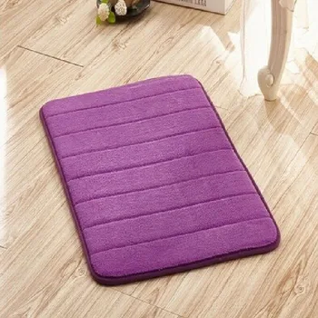 

Non Slip Shower Rug Carpet Soft Solid Multicolor Memory Foam Shower Bath Water Area Bathroom Safe Home Travel Universal Rugs New
