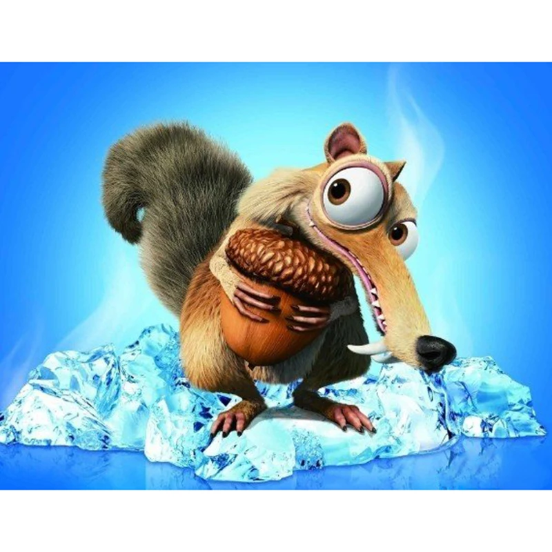 Картинка белки из ледникового периода с орешком