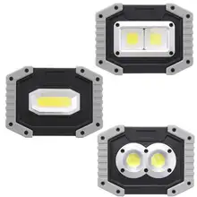 CLAITE 30 Вт USB светодиодный портативный прожектор COB Открытый 3 режима рабочий свет Кемпинг аварийный фонарь фонарик прожектор