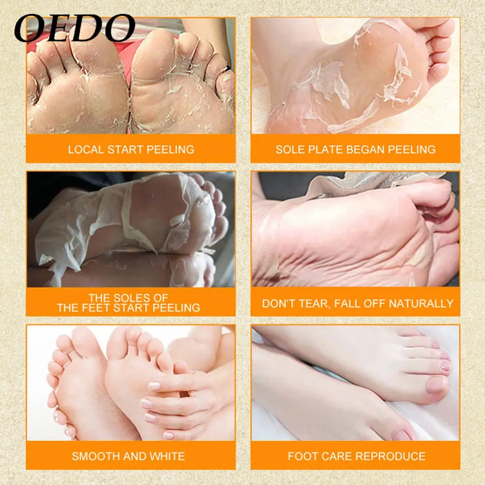 1 упаковка отшелушивающая маска для ног OEDO волшебный пилинг омертвевшей кожи