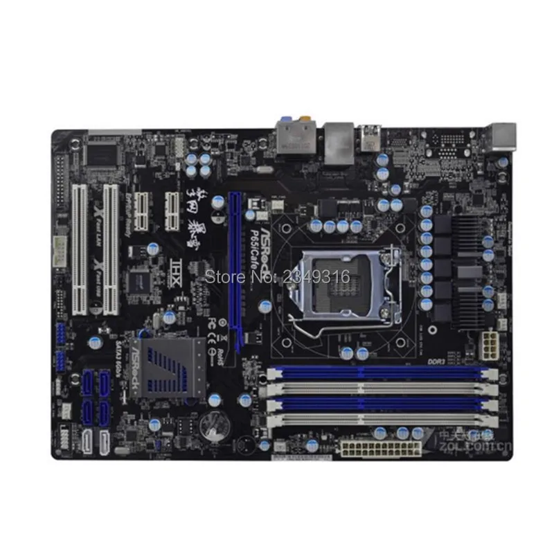 

For ASRock P65iCafe Desktop Board H61 Slot LGA1155 DDR3 Motherboard SATA2 USB2.0 Support I3 I5 I7